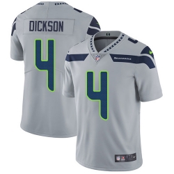 Nike Seahawks #4 Michael Dickson Grey Alternate Men Stitched NFL Vapor Untouchable Limited Jersey