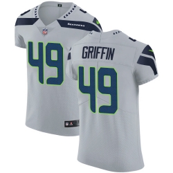 Nike Seahawks #49 Shaquem Griffin Grey Alternate Mens Stitched NFL Vapor Untouchable Elite Jersey