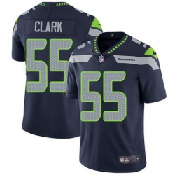 Nike Seahawks #55 Frank Clark Steel Blue Team Color Mens Stitched NFL Vapor Untouchable Limited Jersey