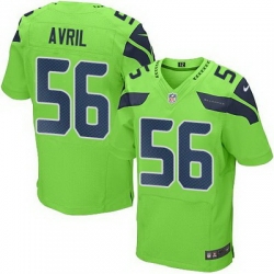 Nike Seahawks #56 Cliff Avril Green Mens Stitched NFL Elite Rush Jersey