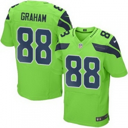 Nike Seahawks #88 Jimmy Graham Green Mens Stitched NFL Elite Rush Jersey