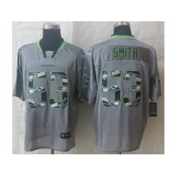 Nike Seattle Seahawks 53 Malcolm Smith Grey Elite Lights Out Fashion NFL Jersey