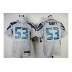 Nike Seattle Seahawks 53 Malcolm Smith grey Elite NFL Jersey