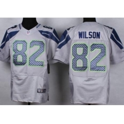 Nike Seattle Seahawks 82 Luke Willson Grey Elite NFL Jersey