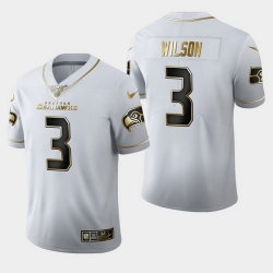 Seahawks 3 Russell Wilson White 100th Season Vapor Untouchable Limited Jersey