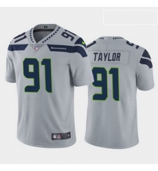 men darrell taylor seattle seahawks gray vapor limited jersey 