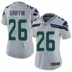 Womens Nike Seattle Seahawks 26 Shaquill Griffin Grey Alternate Vapor Untouchable Limited Player NFL Jersey