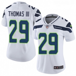 Womens Nike Seattle Seahawks 29 Earl Thomas III White Vapor Untouchable Limited Player NFL Jersey