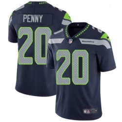 Youth Nike Seattle Seahawks 20 Rashaad Penny Navy Blue Team Color Vapor Untouchable Elite Player NFL Jersey