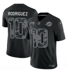Men Miami Dolphins 10 Jacob Rodriguez Black F U S E 2026 Salute to Service Limited Stitched Football Jersey