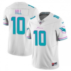 Men Miami Dolphins 10 Tyreek Hill White 2023 F U S E Alternate Vapor Limited Stitched Football Jersey