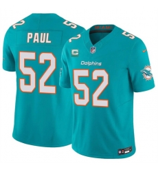 Men Miami Dolphins 52 Patrick Paul Aqua 2026 F U S E 1 Star C Patch Vapor Limited Stitched Football Jersey Men Miami Dolphins 52 Patrick Paul Aqua 2026 F U S E 1 Star C Patch Vapor Limited Stitched Football Jersey
