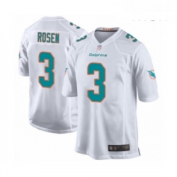 Mens Miami Dolphins 3 Josh Rosen Game White Football Jersey