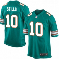 Mens Nike Miami Dolphins 10 Kenny Stills Game Aqua Green Alternate NFL Jersey