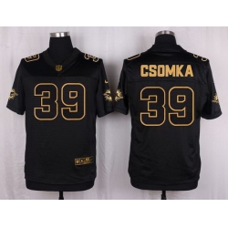 Nike Dolphins #39 Larry Csonkas Black Mens Stitched NFL Elite Pro Line Gold Collection Jersey