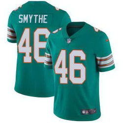 Nike Dolphins 46 Durham Smythe Aqua Throwback Vapor Untouchable Limited Jersey