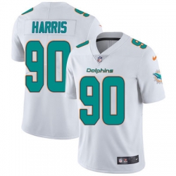 Nike Dolphins #90 Charles Harris White Mens Stitched NFL Vapor Untouchable Limited Jersey