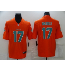 Nike Miami Dolphins 17 Jaylen Waddle Orange Vapor Untouchable Limited Jersey