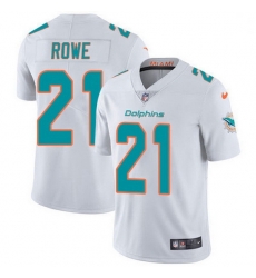 Nike Miami Dolphins 21 Eric Rowe White Men Stitched NFL Vapor Untouchable Limited Jersey