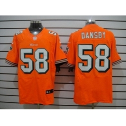 Nike Miami Dolphins 58 Karlos Dansby Orange Elite NFL Jersey