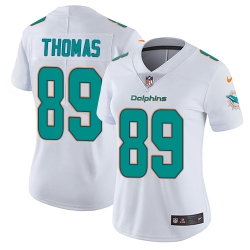 Nike Dolphins #89 Julius Thomas White Womens Stitched NFL Vapor Untouchable Limited Jersey