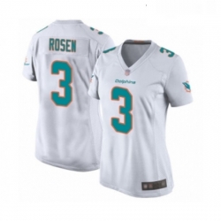 Womens Miami Dolphins 3 Josh Rosen Game White Football Jersey