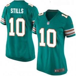 Womens Nike Miami Dolphins 10 Kenny Stills Game Aqua Green Alternate NFL Jersey