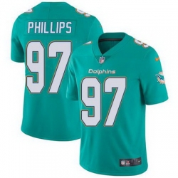 Nike Dolphins #97 Jordan Phillips Aqua Green Team Color Youth Stitched NFL Vapor Untouchable Limited Jersey