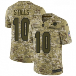 Youth Nike Miami Dolphins 10 Kenny Stills Limited Camo 2018 Salute to Service NFL Jersey