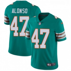 Youth Nike Miami Dolphins 47 Kiko Alonso Elite Aqua Green Alternate NFL Jersey