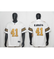 Men New Orleans Saints  41 Alvin Kamara White F U S E  Color Rush Limited Stitched NFL Jersey