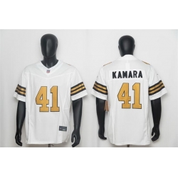 Men New Orleans Saints  41 Alvin Kamara White F U S E  Color Rush Limited Stitched NFL Jersey