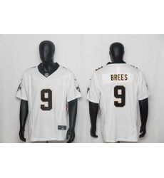 Men New Orleans Saints  9 Drew Brees White F U S E  Vapor Limited Stitched Football Jersey