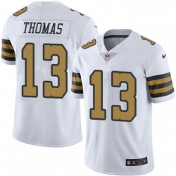 Mens Nike New Orleans Saints 13 Michael Thomas Limited White Rush Vapor Untouchable NFL Jersey