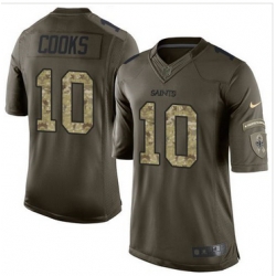 Nike New Orleans Saints #10 Brandin Cooks Green Men 27s Stitched NFL Limited Salute to Service Jersey