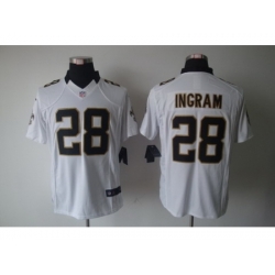 Nike New Orleans Saints 28 Mark Ingram White LIMITED NFL Jersey