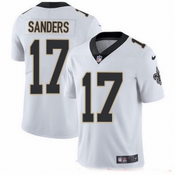 Nike Saints 17 Emmanuel Sanders White Men Stitched NFL Vapor Untouchable Limited Jersey