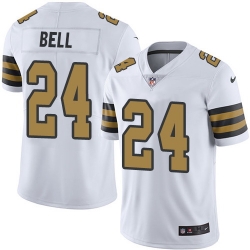 Nike Saints #24 Vonn Bell White Mens Stitched NFL Limited Rush Jersey