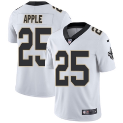 Nike Saints #25 Eli Apple White Men Stitched NFL Vapor Untouchable Limited Jersey