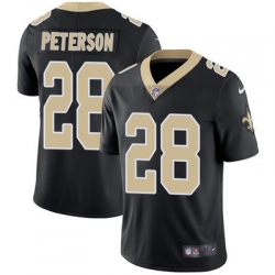 Nike Saints #28 Adrian Peterson Black Team Color Mens Stitched NFL Vapor Untouchable Limited Jersey