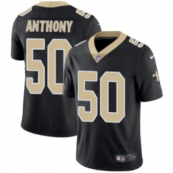 Nike Saints #50 Stephone Anthony Black Team Color Mens Stitched NFL Vapor Untouchable Limited Jersey