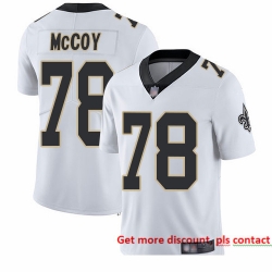 Saints 78 Erik McCoy White Men Stitched Football Vapor Untouchable Limited Jersey