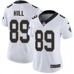 Nike Saints #89 Josh Hill White Womens Stitched NFL Vapor Untouchable Limited Jersey