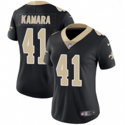 Womens Nike New Orleans Saints 41 Alvin Kamara Black Team Color Vapor Untouchable Limited Player NFL Jersey