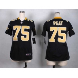 nike women nfl jerseys new orleans saints 75 peat black[nike]