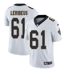 Limited Nike White Youth Josh LeRibeus Road Jersey NFL 61 New Orleans Saints Vapor Untouchable