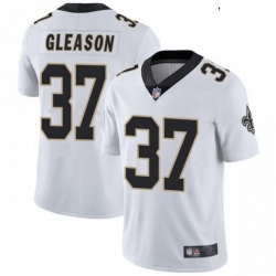 Youth New Orleans Saints 37 Steve Gleason White Vapor Limited Jersey