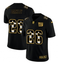 Giants 26 Saquon Barkley Black Jesus Faith Edition Limited Jersey