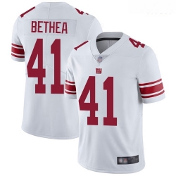 Giants 41 Antoine Bethea White Men Stitched Football Vapor Untouchable Limited Jersey