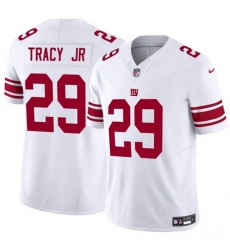 Men New York Giants 29 Tyrone Tracy Jr White 2023 F U S E  Vapor Untouchable Limited Stitched Jersey